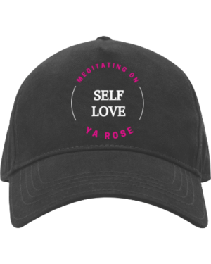 black and white cap self love cap ya rose